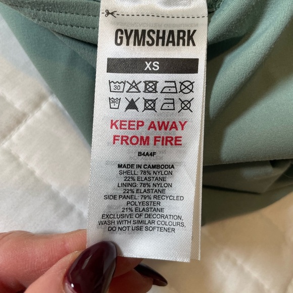 Gymshark x Whitney Simmons Leaf Green Athletic Dress Size XS Shapewear Bodycon - Picture 14 of 15